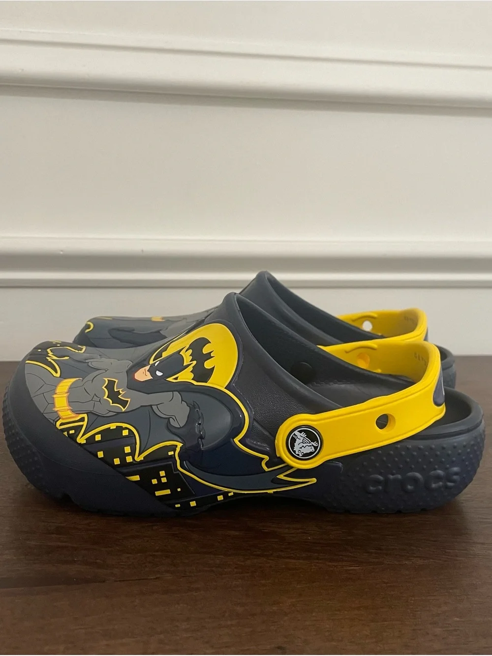 CROCS Kids Batman Clog - Navy and Yellow